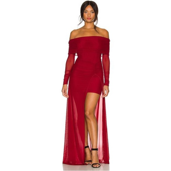 HAMPTON GOWN IN DEEP GARNET - Picture 13 of 16
